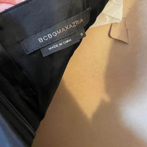 Black Strapless Cocktail Dress with Bow Sz 6 - Picture 4 of 4